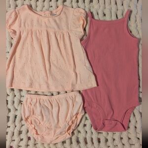 Carter's Peach and Pink Kids Matching Set